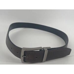 Unbranded Reversible Brown/Black Bonded Leather Belt Men's Size 38‎